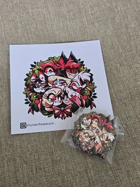Hunterflowerpin Enamel Alastor Limited Edition Wreath Pin